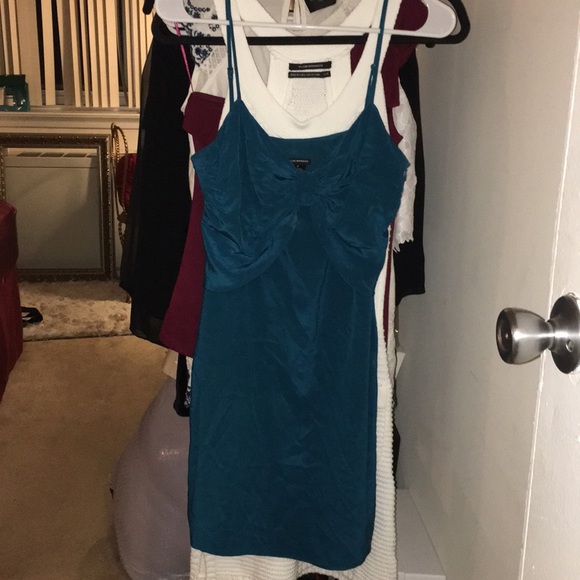 Club Monaco Dresses & Skirts - 100% silk Teal Club Monaco Dress